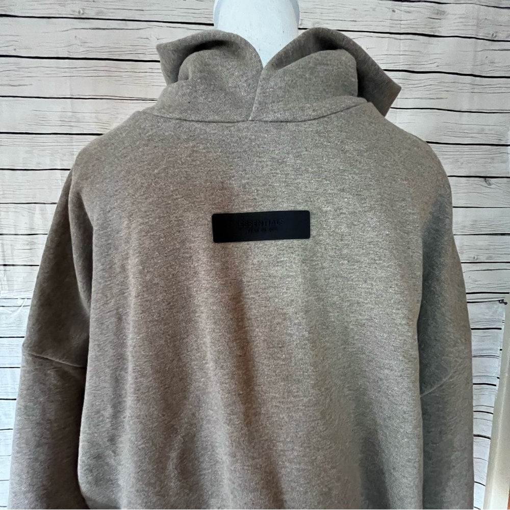 Fear of God Essentials Heather Grey Hoodie NWOT - Picture 11 of 16